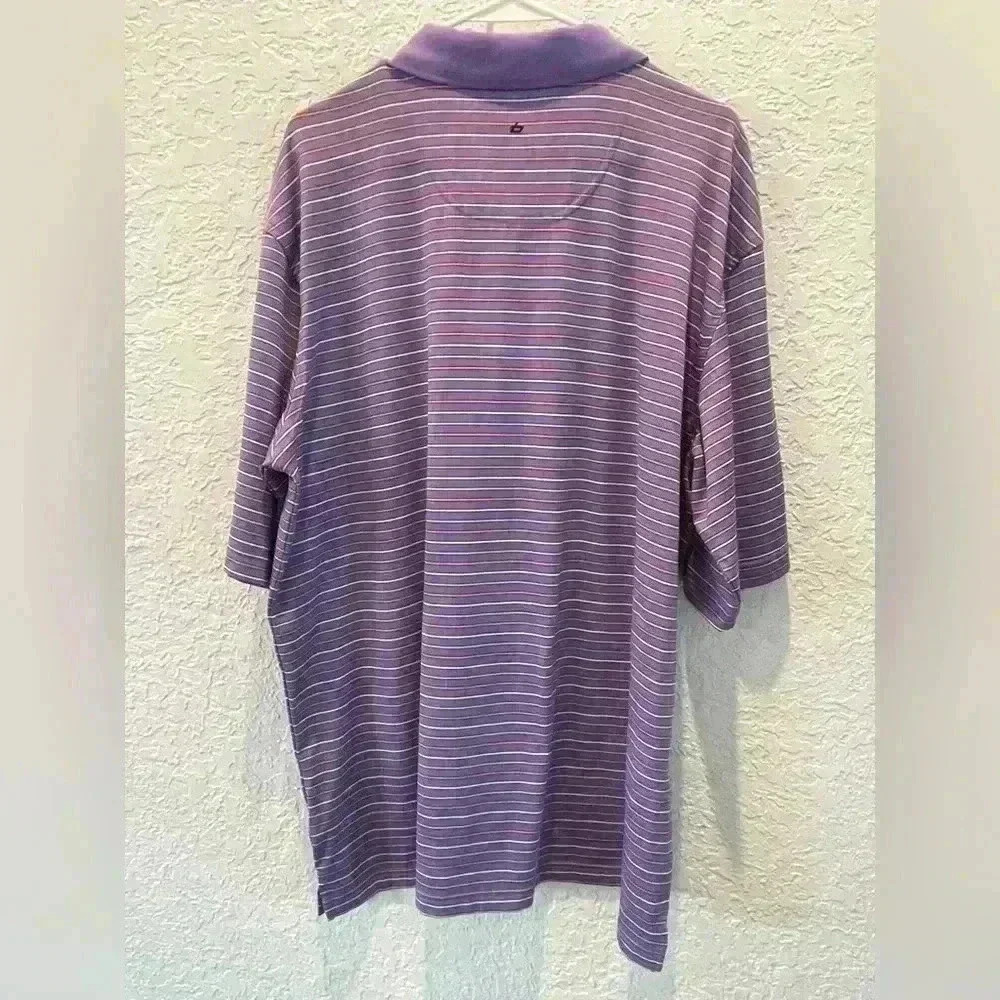Bolle golf purple striped polo XL - Picture 3 of 3